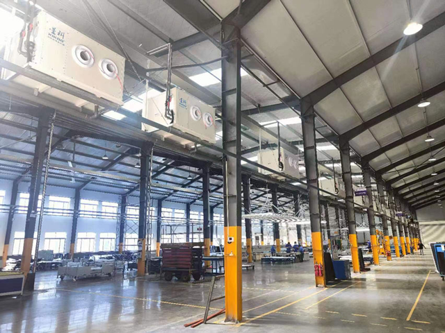 機(jī)械設(shè)備廠車間降溫-蒸發(fā)冷省電空調(diào)臥式射流機(jī)組