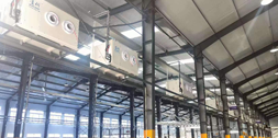 機(jī)械設(shè)備廠整體降溫，安裝蒸發(fā)冷省電空調(diào)